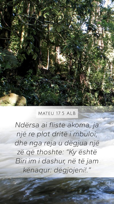 Mateu 17:5 ALB Bible Verse Image