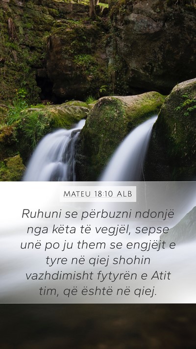 Mateu 18:10 ALB Bible Verse Image