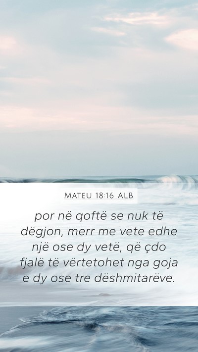 Mateu 18:16 ALB Bible Verse Image