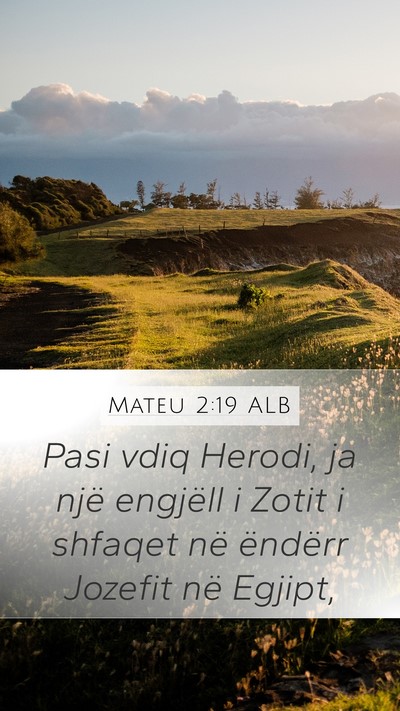 Mateu 2:19 ALB Bible Verse Image