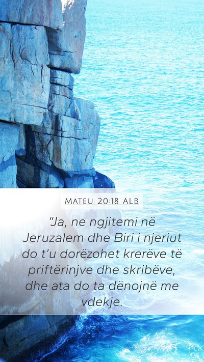 Mateu 20:18 ALB Bible Verse Image