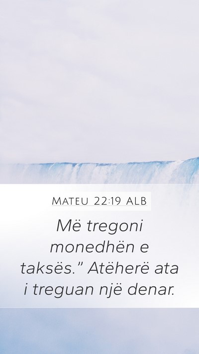 Mateu 22:19 ALB Bible Verse Image