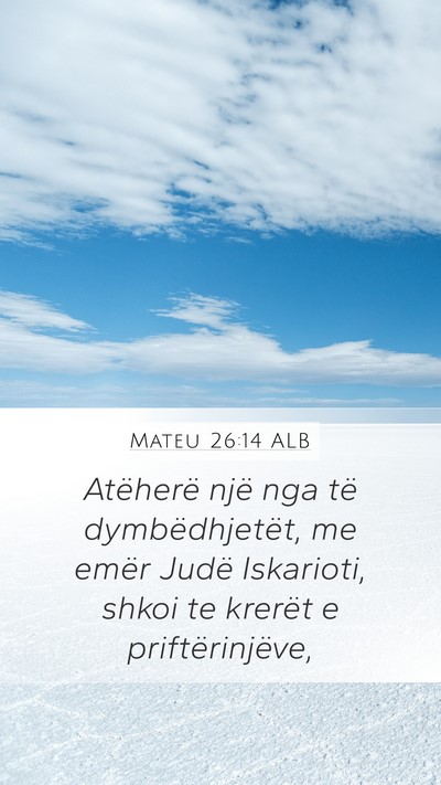 Mateu 26:14 ALB Bible Verse Image