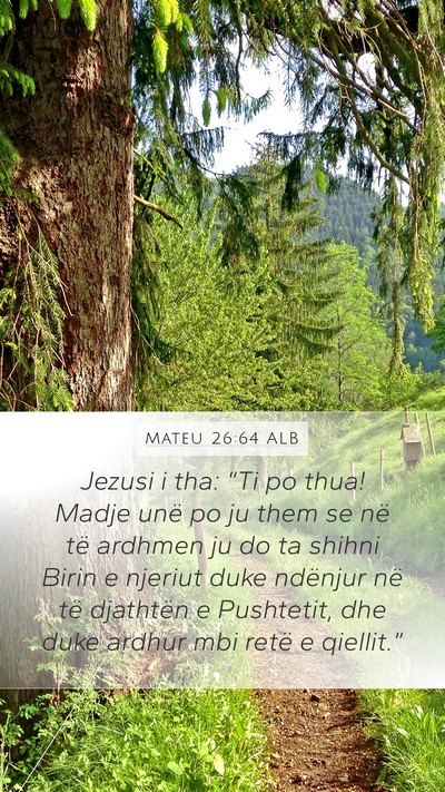 Mateu 26:64 ALB Bible Verse Image