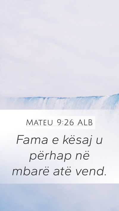 Mateu 9:26 ALB Bible Verse Image