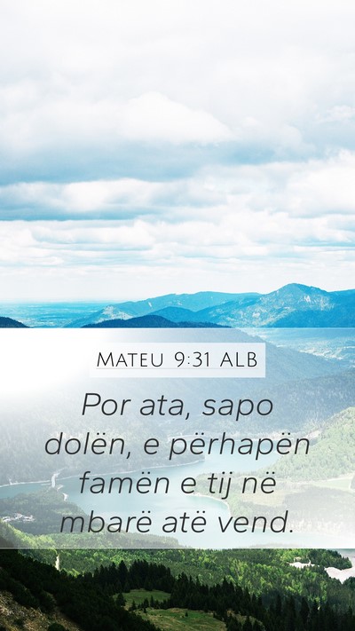 Mateu 9:31 ALB Bible Verse Image