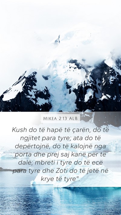 Mikea 2:13 ALB Bible Verse Image