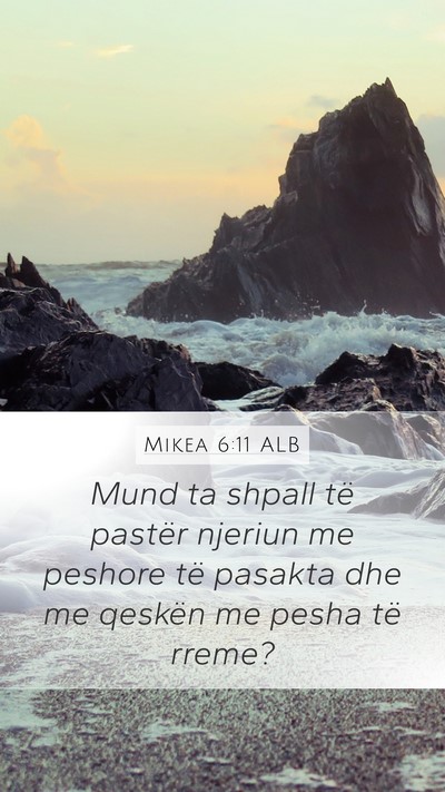 Mikea 6:11 ALB Bible Verse Image