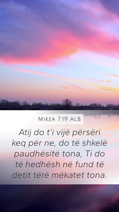 Mikea 7:19 ALB Bible Verse Image