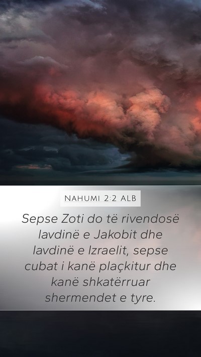 Nahumi 2:2 ALB Bible Verse Image