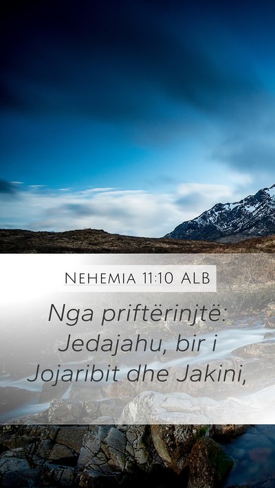 Nehemia 11:10 ALB Bible Verse Image