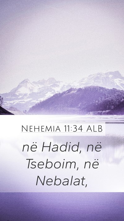 Nehemia 11:34 ALB Bible Verse Image