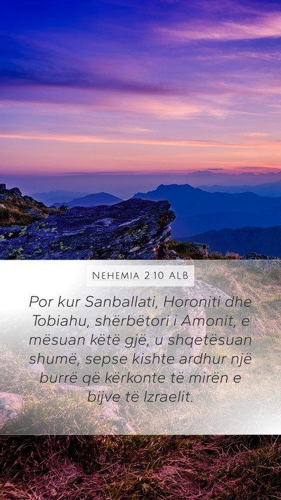 Nehemia 2:10 ALB Bible Verse Image
