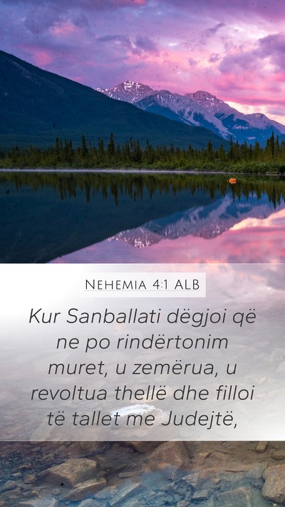 Nehemia 4:1 ALB Bible Verse Image