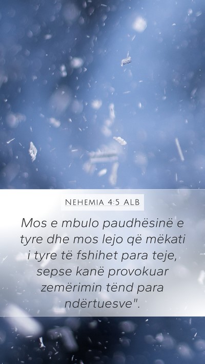 Nehemia 4:5 ALB Bible Verse Image