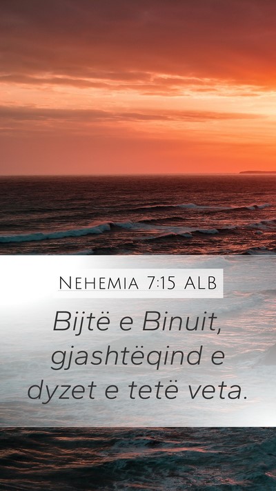 Nehemia 7:15 ALB Bible Verse Image