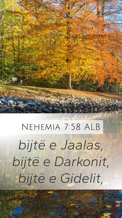 Nehemia 7:58 ALB Bible Verse Image