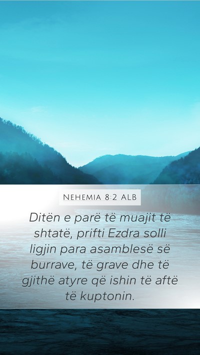Nehemia 8:2 ALB Bible Verse Image