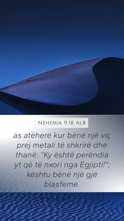 Nehemia 9:18 ALB Bible Verse Image