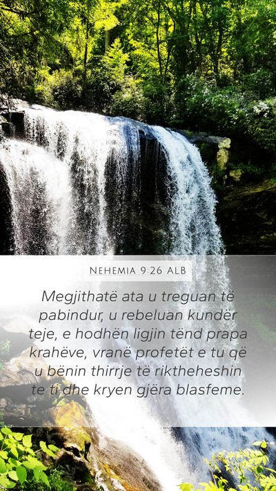 Nehemia 9:26 ALB Bible Verse Image