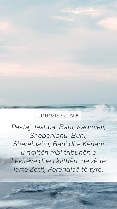 Nehemia 9:4 ALB Bible Verse Image