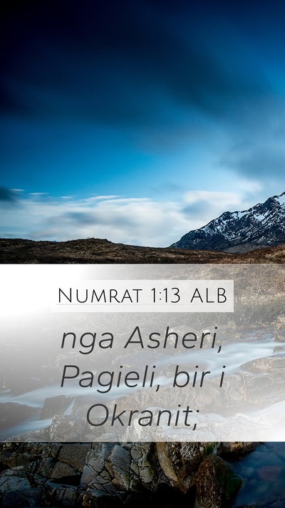 Numrat 1:13 ALB Bible Verse Image