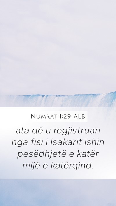 Numrat 1:29 ALB Bible Verse Image