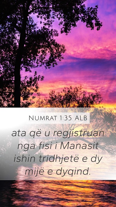 Numrat 1:35 ALB Bible Verse Image