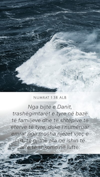 Numrat 1:38 ALB Bible Verse Image