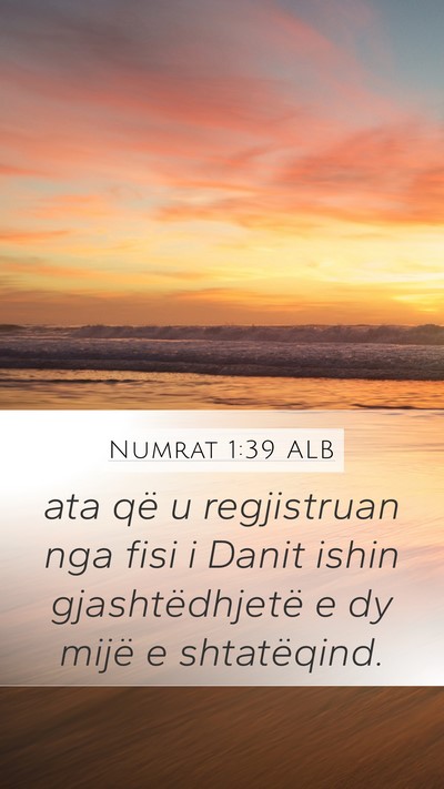 Numrat 1:39 ALB Bible Verse Image