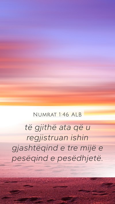 Numrat 1:46 ALB Bible Verse Image
