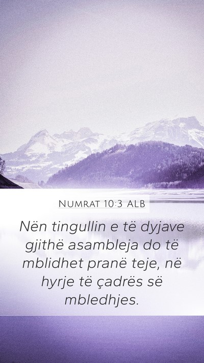 Numrat 10:3 ALB Bible Verse Image