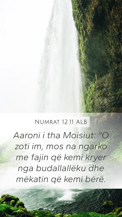 Numrat 12:11 ALB Mobile Phone Wallpaper - Aaroni i tha Moisiut: 