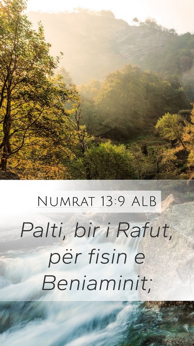 Numrat 13:9 ALB Mobile Phone Wallpaper - Palti, bir i Rafut, për fisin e - Mobile Bible Verse Wallpaper