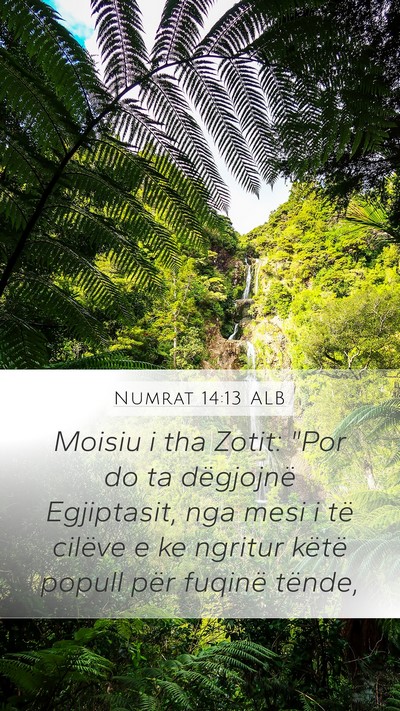Numrat 14:13 ALB Mobile Phone Wallpaper - Moisiu i tha Zotit: 
