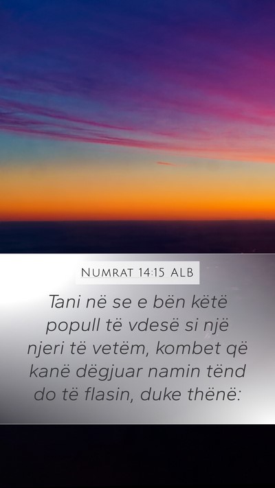 Numrat 14:15 ALB Bible Verse Image