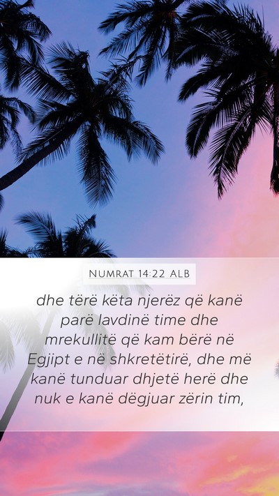Numrat 14:22 ALB Bible Verse Image