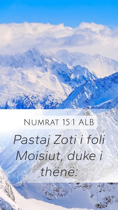 Numrat 15:1 ALB Bible Verse Image