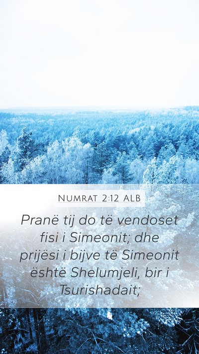 Numrat 2:12 ALB Bible Verse Image