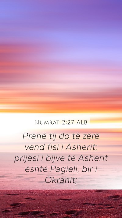Numrat 2:27 ALB Bible Verse Image