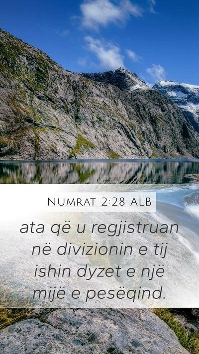 Numrat 2:28 ALB Bible Verse Image
