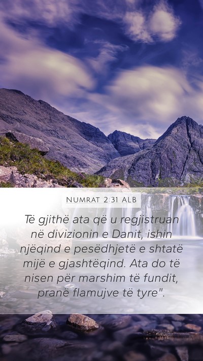 Numrat 2:31 ALB Bible Verse Image
