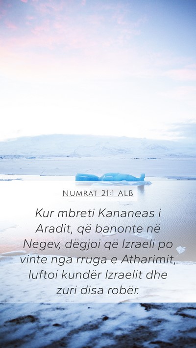Numrat 21:1 ALB Bible Verse Image