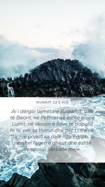 Numrat 22:5 ALB Bible Verse Image