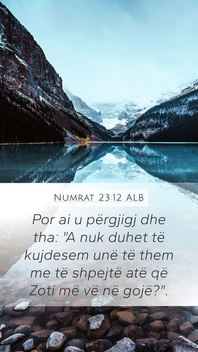 Numrat 23:12 ALB Bible Verse Image