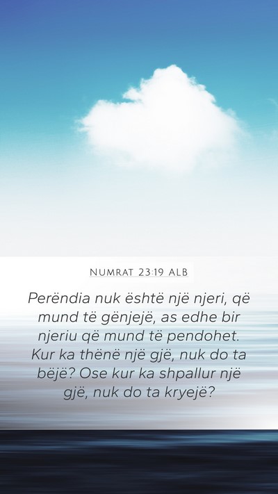 Numrat 23:19 ALB Bible Verse Image