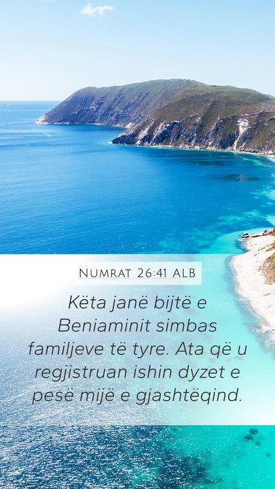 Numrat 26:41 ALB Bible Verse Image