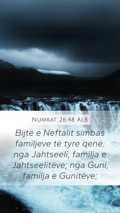 Numrat 26:48 ALB Bible Verse Image