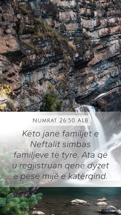 Numrat 26:50 ALB Bible Verse Image