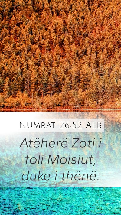 Numrat 26:52 ALB Bible Verse Image